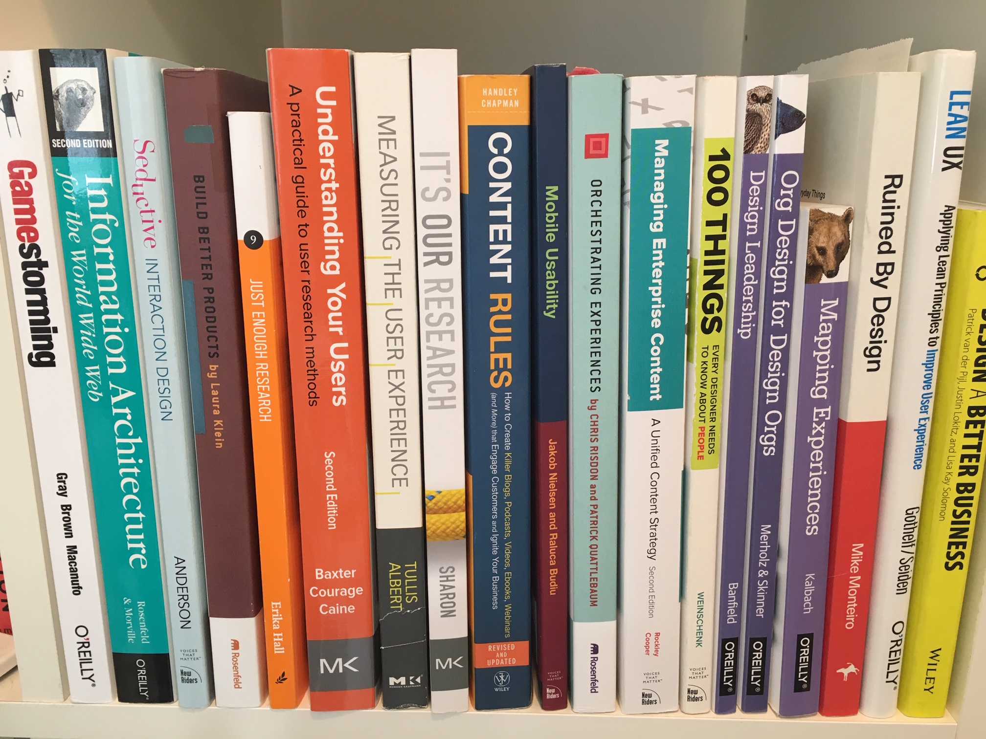 UX books from my own library